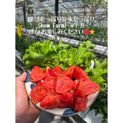 Show Farmの『大玉トマト』(品種:桃太郎トマト)計 約3.5～4kg【配送不可地域：離島・沖縄県】
