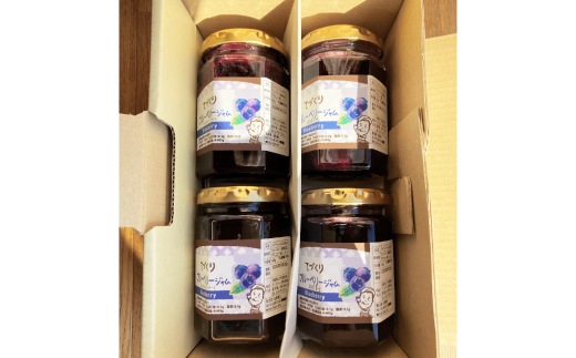 手作りジャム　ブルーベリージャム　140g×4本【配送不可地域：離島・沖縄県】