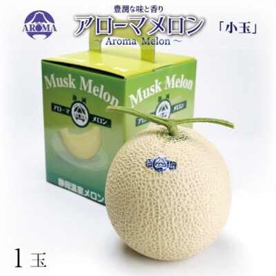 【通年出荷】アローマメロン(小玉) 1玉入【配送不可地域：離島・北海道・沖縄県】