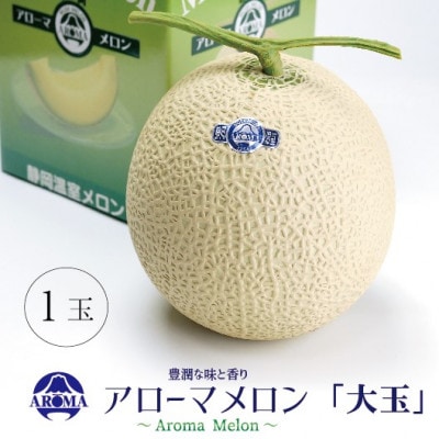 【通年出荷】アローマメロン 白等級(大玉) 1玉入【配送不可地域：離島・北海道・沖縄県】