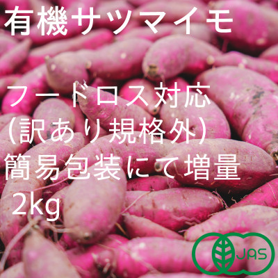 【フードロス対応・規格外】有機サツマイモ　訳あり　有機JAS　期間限定(12～3月発送)【配送不可地域：離島・北海道・沖縄県】