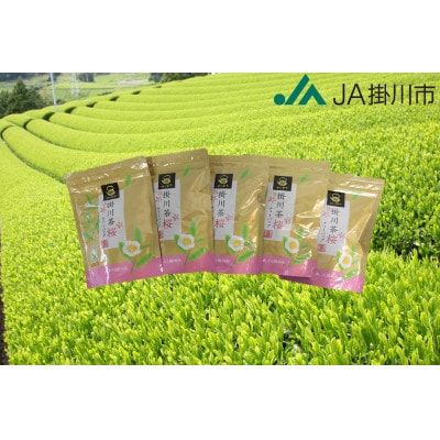 掛川茶ティーバッグ桜　5袋セット(1袋20個入)【配送不可地域：離島・沖縄県】