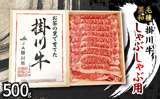 掛川牛(黒毛和種)しゃぶしゃぶ用 500g(冷凍)【配送不可地域：離島・北海道・沖縄県・四国・九州】