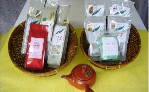 茶のこころセット（有機茶各種と急須のセット）