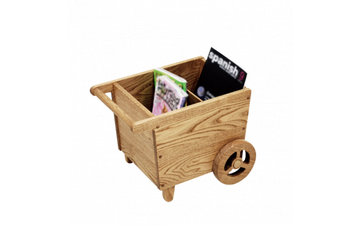 本棚 マガジン ラック 本 雑誌 収納 おしゃれ 木製 こども キッズ 無垢材 国産 栗の木 栗材 インテリア 藤枝家具 木工品 日用品 遊木舎 G141 マガジンラック K 静岡県 藤枝市