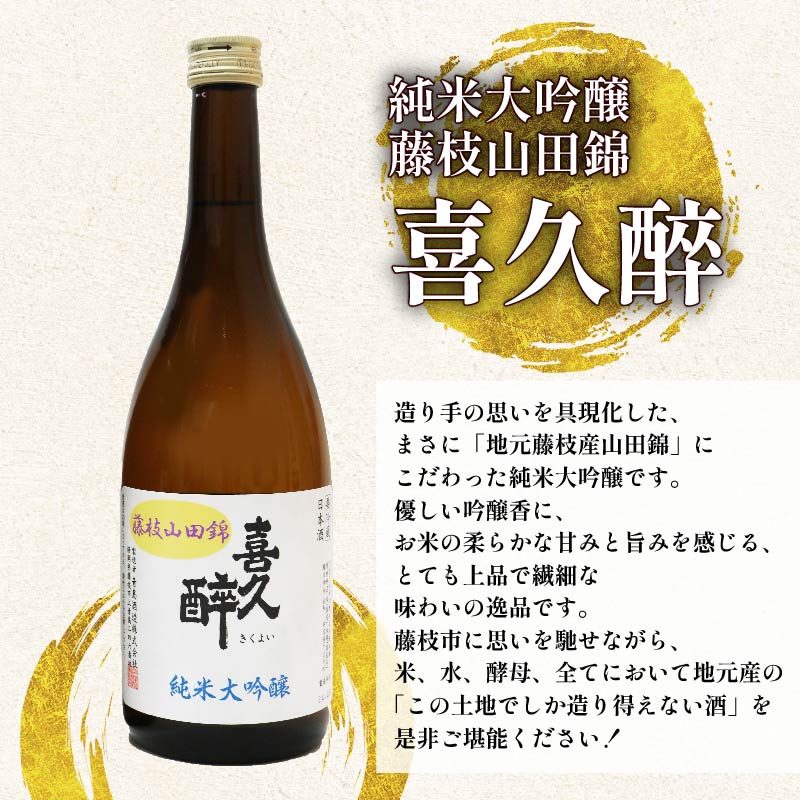 日本酒 志太平野 二蔵 純米大吟醸 山田錦 スペシャルセット 720ml 喜久醉 志太泉 名酒 酒 お酒 地酒 静岡県 藤枝市
