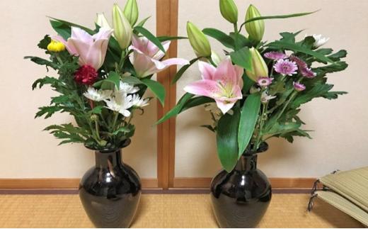 定期便 お供え お花 DX（生花組花2束） 1年コース