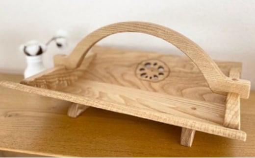 小物入れ 収納 おしゃれ 木製 バスケット 物入れ 雑貨 ナチュラル 無垢材 国産 栗の木 栗材 インテリア 藤枝家具 遊木舎 栗の木の贅沢小物 ハスバスケットL