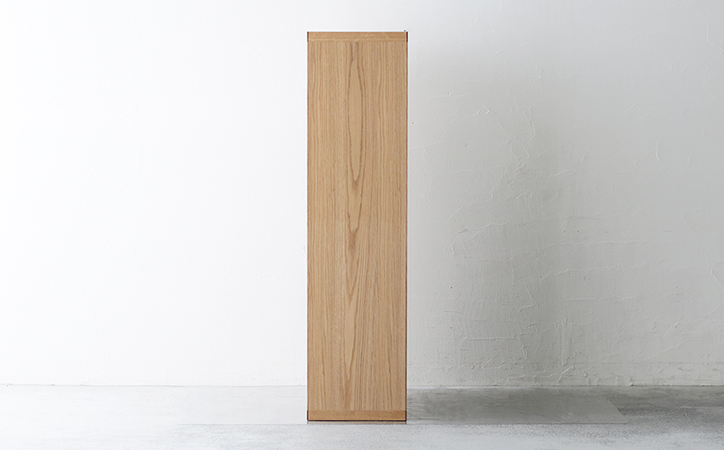 オープンラック 木製 オーク材 幅76 奥行38 高さ148 収納 木製 棚 無垢材 ラック 見せる収納 棚 秋山木工 秋山木工株式会社 家具 インテリア シンプル おしゃれ 国産 静岡県 藤枝市