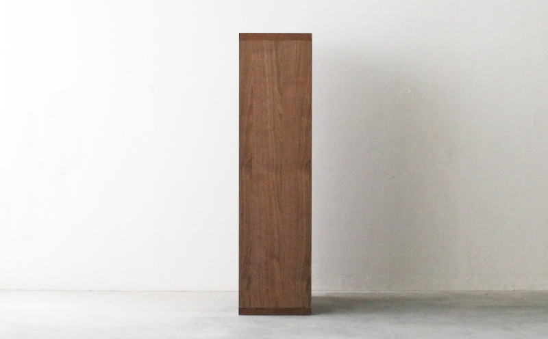 オープンラック 木製 ウォールナット材 幅76 奥行38 高さ148 収納 木製 棚 無垢材 ラック 見せる収納 棚 秋山木工 秋山木工株式会社 家具 インテリア シンプル おしゃれ 国産 静岡県 藤枝市