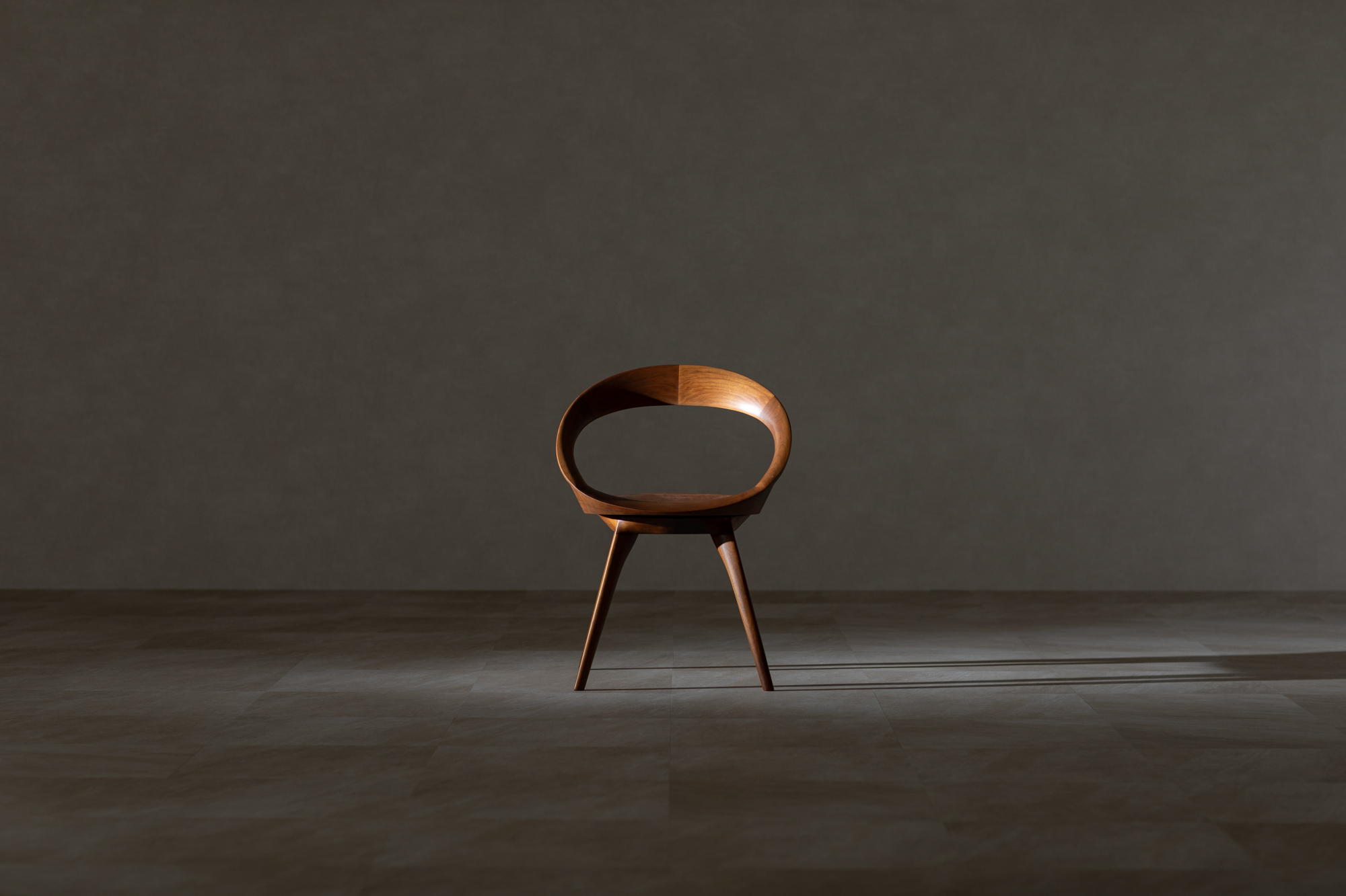 起立木工　ANELLO（アネロ）椅子 木製 ノンスリップウレタン塗装 おしゃれ モダン ブラック 黒 ウォールナット お洒落 リビング ダイニング