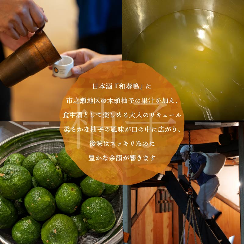 日本酒 リキュール 和奏鳴【柚子】500ml 辛口 ギフト 地酒 お酒 ゆず酒 贈答 贈り物 静岡県 藤枝市