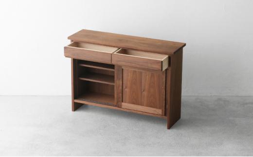 秋山木工 サイド キャビネット サイドボード ウォールナット 無垢 リビング インテリア 家具 木製 おしゃれ 国産 収納 棚