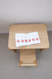 子供 机 キッズ デスク おしゃれ 木製 木育 男の子 女の子 無垢材 国産 栗の木 栗材 インテリア 藤枝家具 木工品 日用品 遊木舎 G19 ミニデスク 静岡県 藤枝市