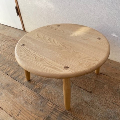 子供 机 キッズ デスク おしゃれ 木製 木育 男の子 女の子 無垢材 国産 栗の木 栗材 インテリア 藤枝家具 遊木舎 TOY 丸 テーブル