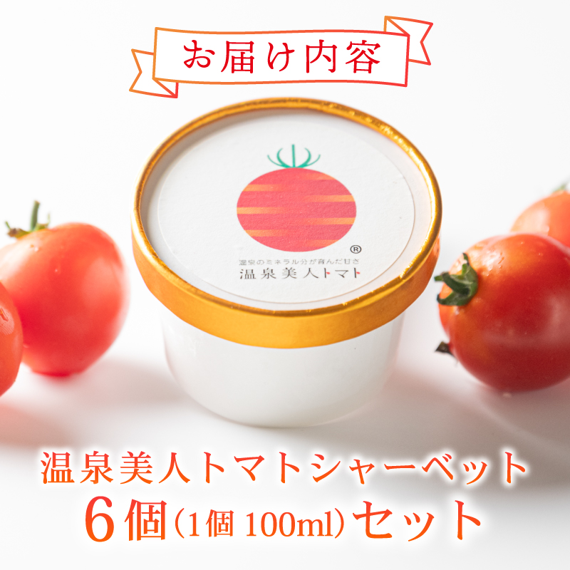 シャーベット トマト 6個 セット アイス お菓子 おやつ 氷菓 デザート スイーツ 温泉美人 静岡県