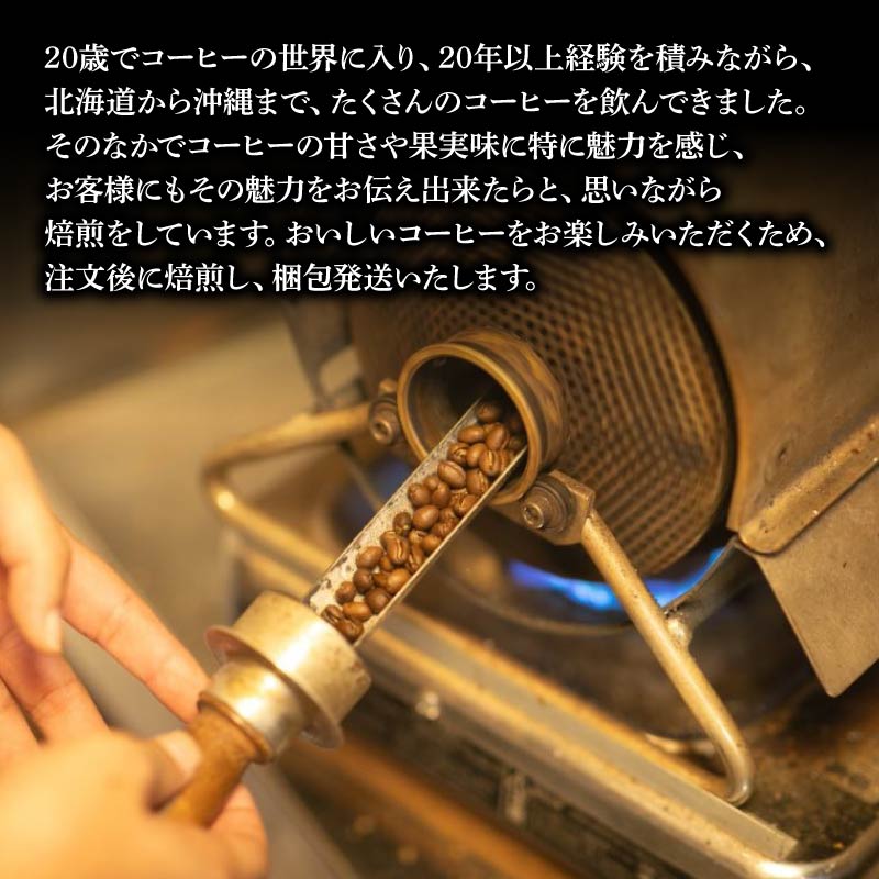 コーヒー 豆 100g×4袋 計400g ラオス産 中深煎り コーヒー 珈琲 豆 自家焙煎 ドリップ ブレンド 香り コク おいしい 新鮮 静岡県 藤枝市