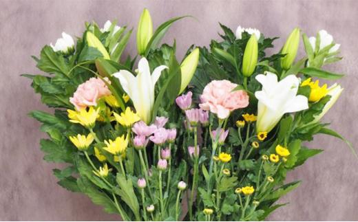 定期便 お供え お花 DX（生花組花2束） 1年コース