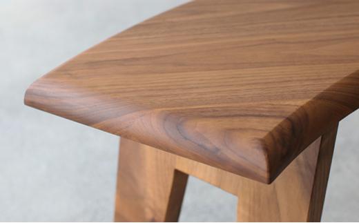 秋山木工 ラウンド ベンチ 丸テーブル用 ウォールナット ウォルナット 無垢 木材 チェア 椅子 家具 インテリア