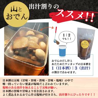 おでん 3袋 セット 簡単 調理 レトルト 湯煎 アウトドア キャンプ 常温 保存 備蓄 晩酌 日本酒 おつまみ お惣菜 おでん 鍋 出汁 静岡おでん しずおかおでん 山とおでん 大根 だいこん