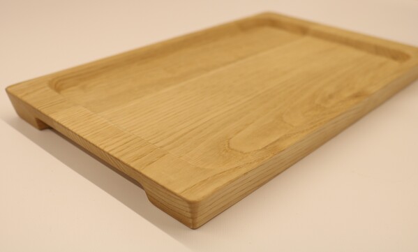 トレー お盆 おしゃれ 木製 トレイ 無垢材 キッチン 雑貨 国産 栗の木 栗材 インテリア 藤枝家具 木工品 日用品 遊木舎 G132 トレイSQ 静岡県 藤枝市