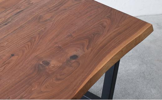 秋山木工 ダイニング テーブル スチール脚 W180×D85×H71cm ウォールナット ウォルナット 無垢 家具 木製 リビング 収納 シンプル おしゃれ 国産 ナチュラル