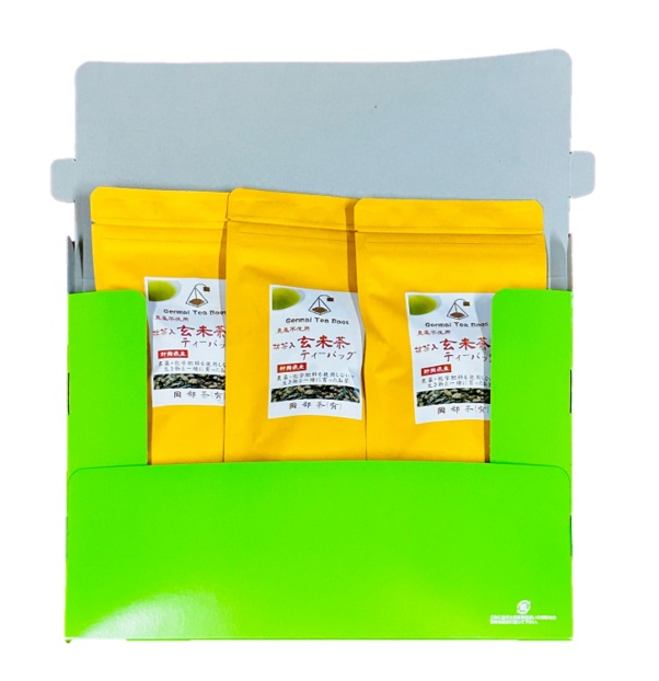 有機原料 抹茶入 玄米茶 ティーバッグ (3g×10包) ３袋セット 抹茶 オーガニック 静岡県 岡部茶 有機 JAS 無農薬 化学肥料 不使用 岡部茶 静岡県 藤枝市