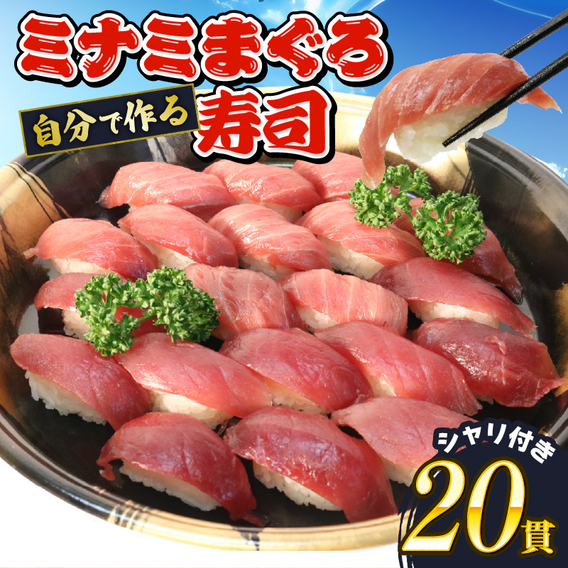 寿司 マグロ ミナミ まぐろ 握り 20 貫 セット 中トロ 10枚 赤身 10枚 南鮪 南まぐろ ミナミマグロ すし 加納商店 静岡県 藤枝市 中トロ10枚・赤身10枚(\25,000)