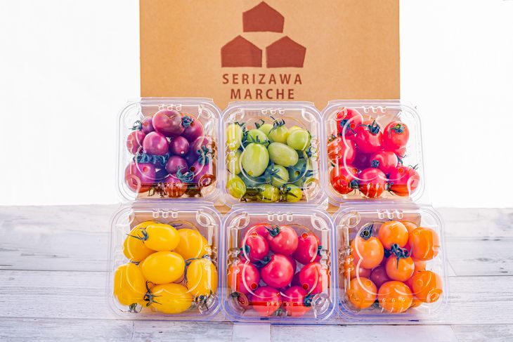 御殿場プチトマト　ミックス６パック（約1.2kg） ※2025年1月下旬〜7月上旬頃に順次発送予定 ※離島への配送不可