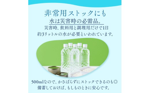 【定期便9ヵ月】富士山の天然水 500ml×48本 ◇ ｜ 水 お水 飲料水 ミネラルウォーター ペットボトル 防災 キャンプ アウトドア 備蓄