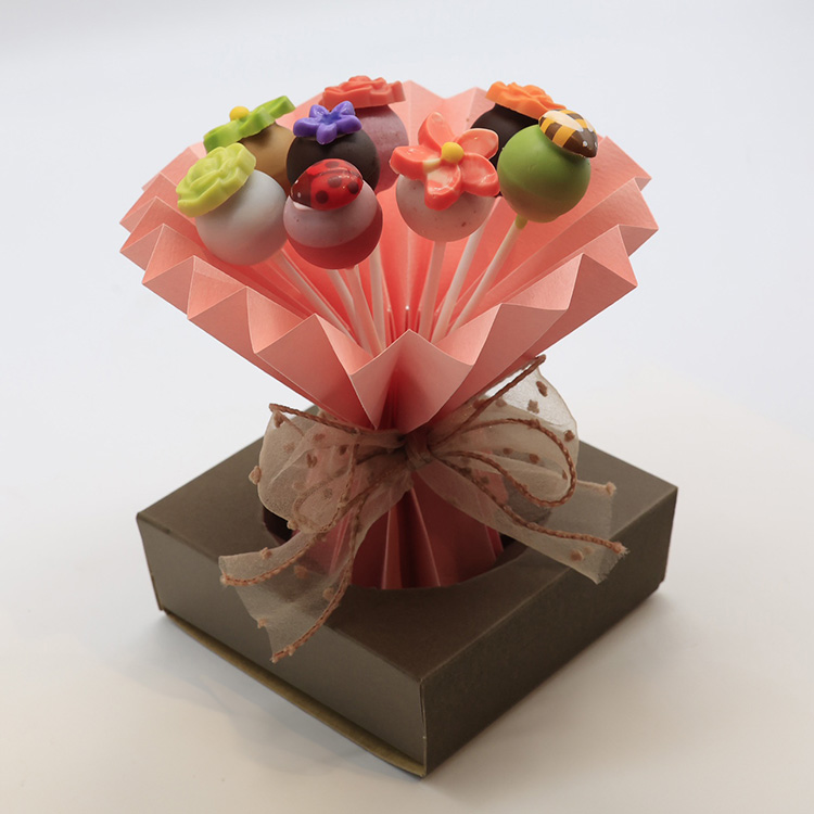 ポップショコラ 8本ブーケ｜チョコレート チョコ ショコラ スイーツ お菓子 おかし 菓子 個包装 ギフト ※離島への配送不可