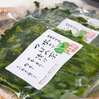 水かけつぼみ菜漬け　５パックセット【惣菜　漬物】