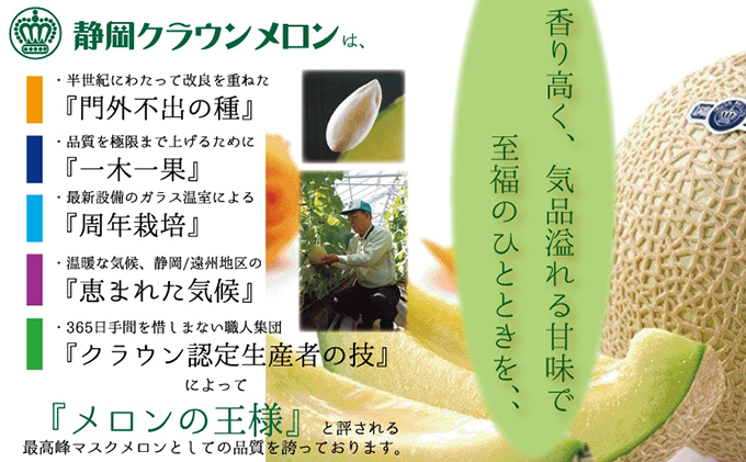 【お中元対応】クラウンメロン（白等級）中玉　２玉入　 
