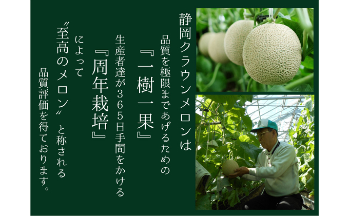 クラウンメロン（富士級）1玉　桐箱入り