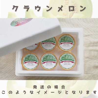 デルソーレ　ジェラート★クラウンメロン★6個　農福