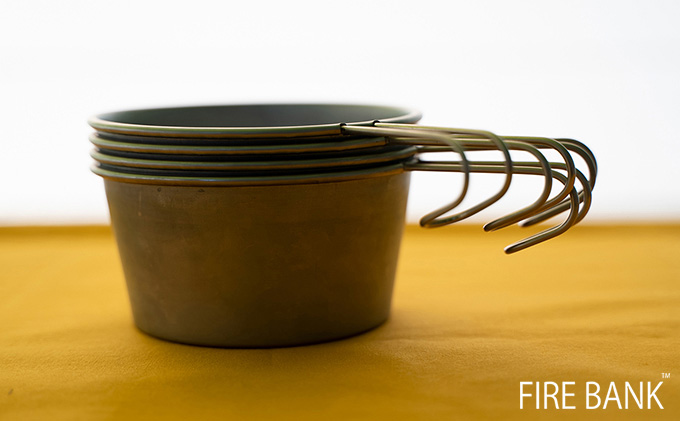 FIRE BANK ロッキーカップ500【4個セット】キャンプ バーベキュー BBQ ソロキャンプ  アウトドア 登山 キャンプ飯 人気 厳選 袋井市