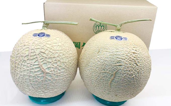 クラウンメロン 訳あり 2玉 メロン 人気 厳選 ギフト 贈り物 デザート グルメ フルーツ 果物 袋井市