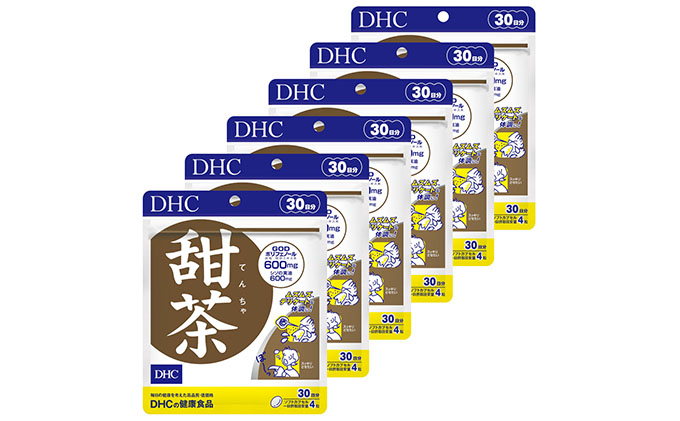 DHC 甜茶 30日分×6個セット ビタミン 健康 ヘルシー サプリ 体調管理 加齢 老化 中高年 サポート ポリフェノール イチョウ てんちゃ 美容 人気 厳選 袋井市