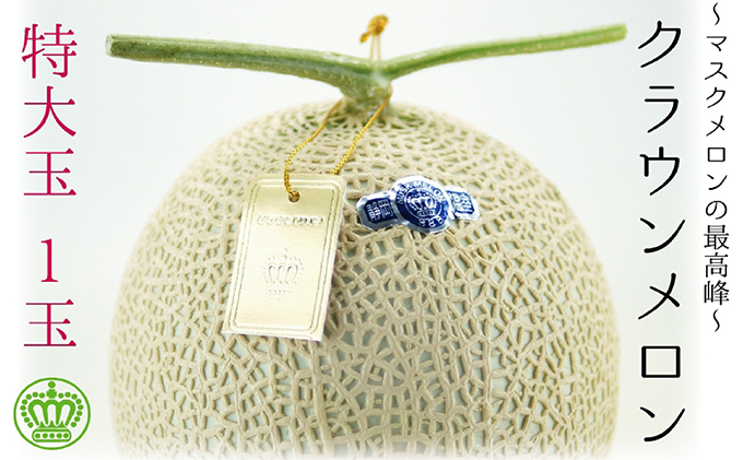 2026年4月発送クラウンメロン（白級）特大玉 1玉　箱入り