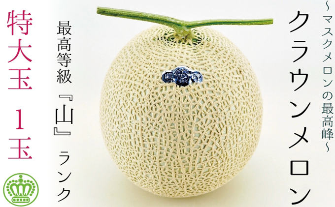 2026年9月発送クラウンメロン（山級）特大玉  1玉　ギフト箱入り