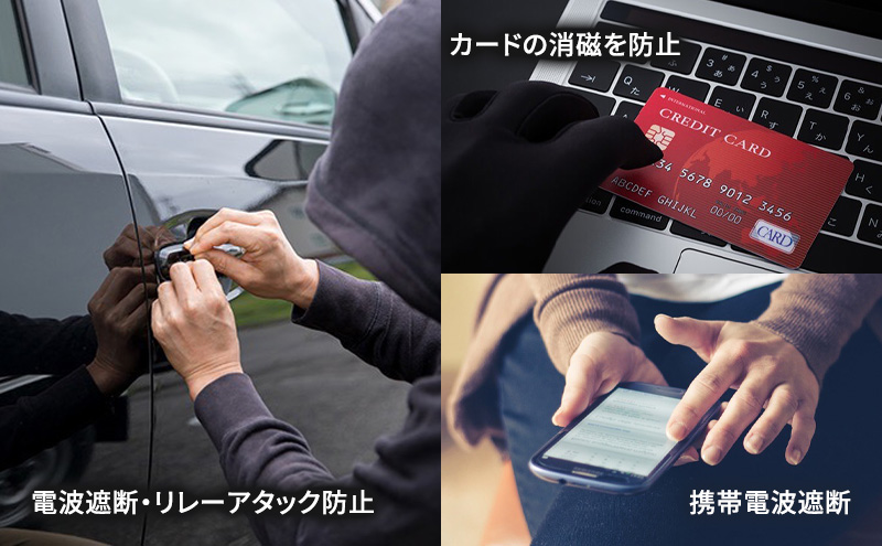 【信号遮断BOX】 リレーアタック スマートキー セキュリティ スキミング 盗難 防止 防犯 電波 遮断 貴重品 ロック 安全 対策