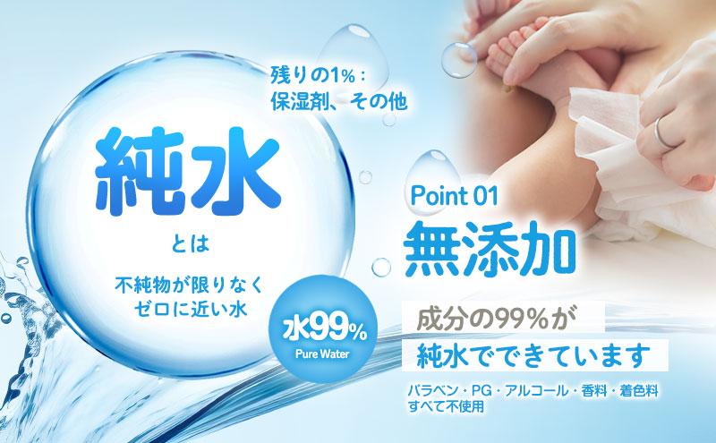 水99.9% あかちゃんのおしりふき（80枚×3P）×5セット 計15個 