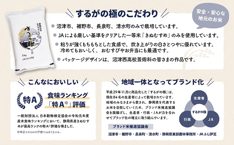 するがの極（きぬむすめ）5kg【お米・5kg】 白米 ライス ご飯 ブランド米 銘柄米 お弁当 おにぎり 一等米 芳醇な香り 旨み 精米