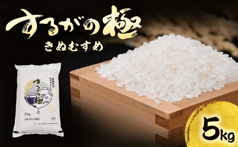 するがの極（きぬむすめ）5kg【お米・5kg】 白米 ライス ご飯 ブランド米 銘柄米 お弁当 おにぎり 一等米 芳醇な香り 旨み 精米
