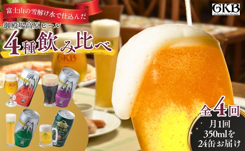 御殿場高原ビール4種飲み比べ4ヶ月コース