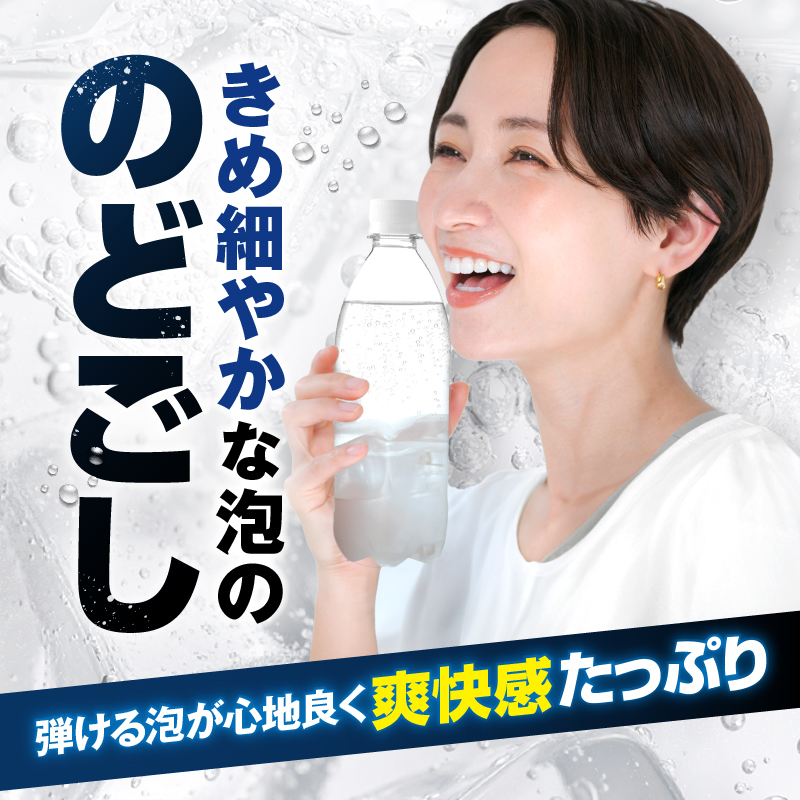 【最短3日発送】炭酸水 富士山の強炭酸水 500ml 24本 ラベルレス アイリスオーヤマ