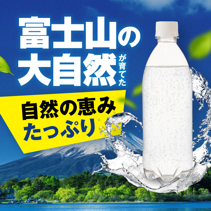 炭酸水 定期便 2ヶ月毎6回 富士山の強炭酸水 500ml 24本  アイリスオーヤマ