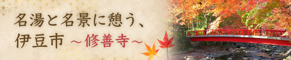 名湯と名景に憩う、伊豆市～修善寺～
