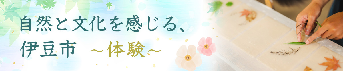 自然と文化を感じる、伊豆市～体験～