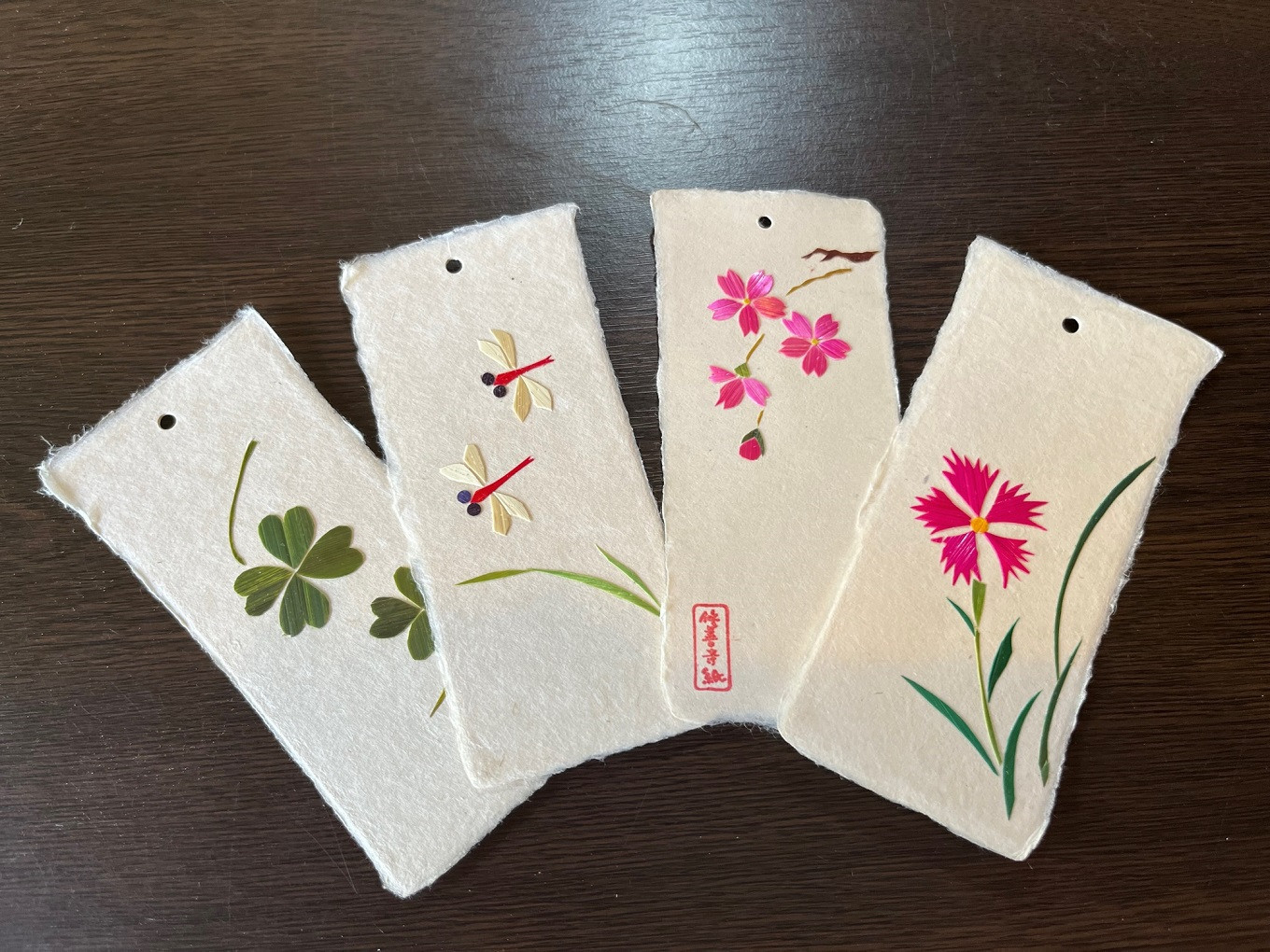 022-001　麦わら細工 ホタルかご風鈴カバーと修善寺紙の舌のセット